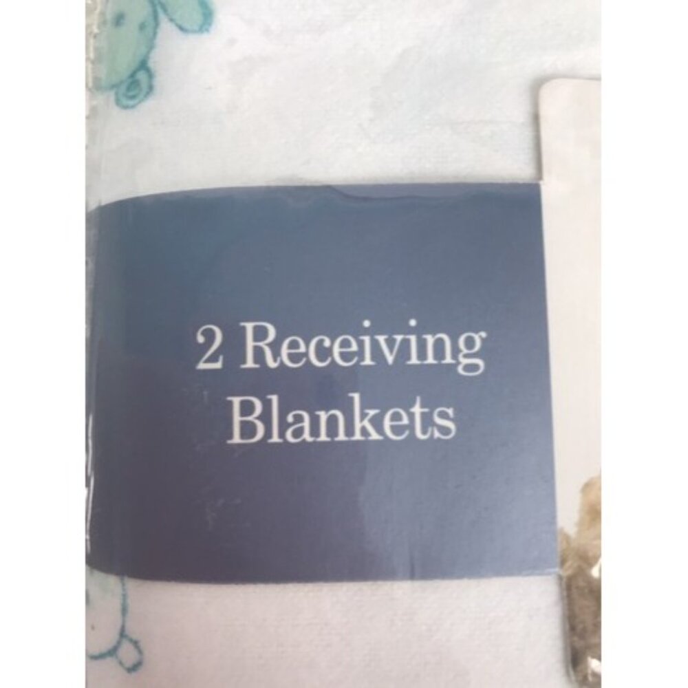 Carter’s Classics Cotton Receiving Blankets Bears Yellow Z18611H 2003 Vtg NEW - Picture 2 of 4